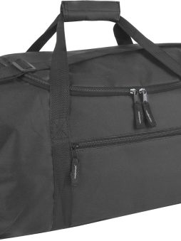 20 Inch, 40 Liter Duffel Bag for Men, Women Travel Weekender Overnight Carry-on Shoulder Duffel Tote Bag (Black)