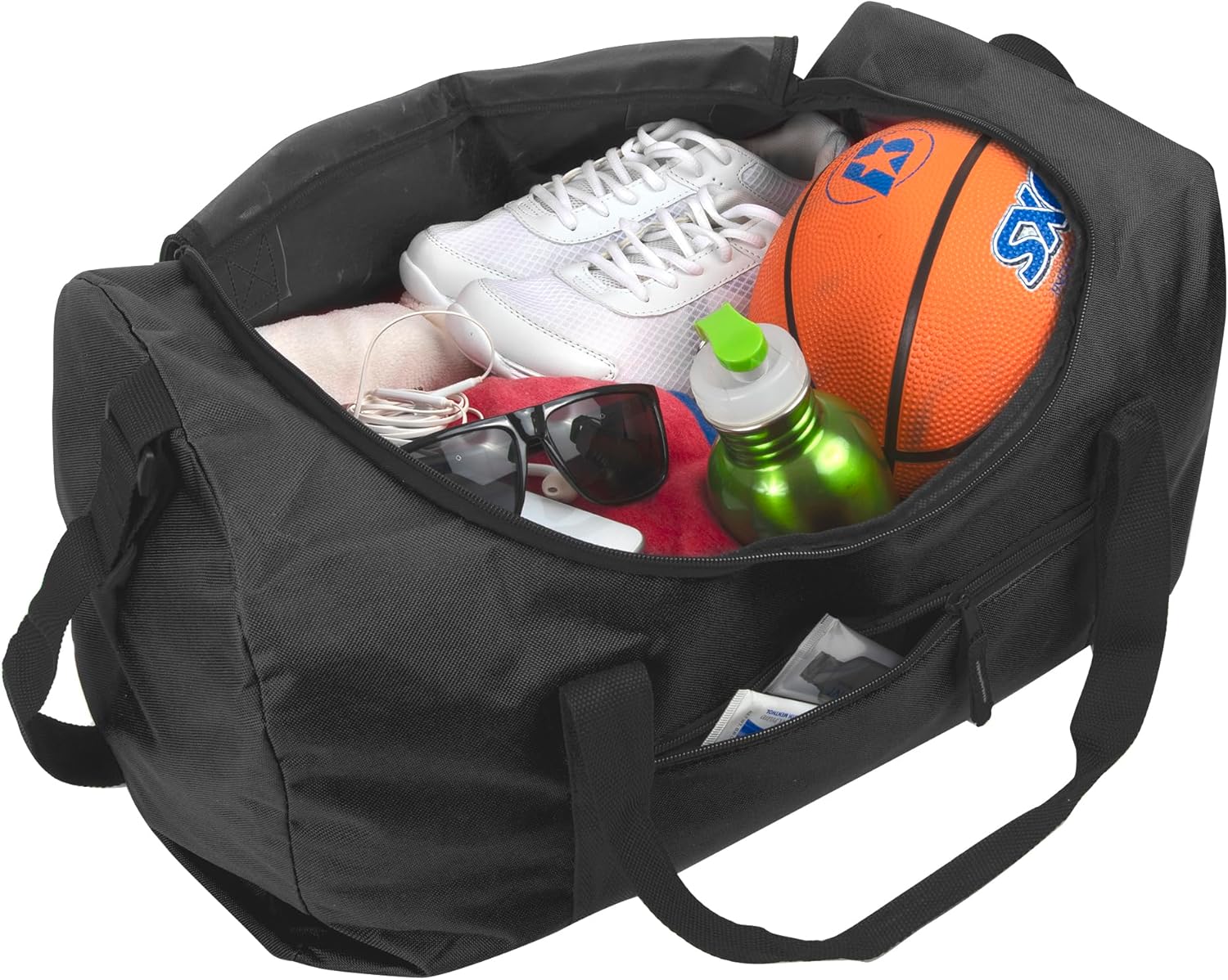 20 Inch, 40 Liter Duffel Bag for Men, Women Travel Weekender Overnight Carry-on Shoulder Duffel Tote Bag (Black) - Image 3